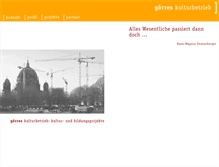 Tablet Screenshot of kulturbetrieb.com